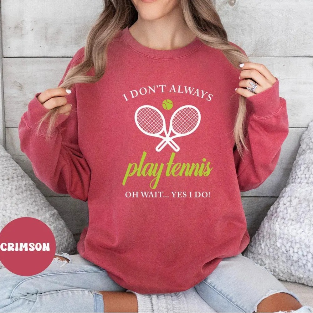 Crimson Tennis Graphic Sweatshirt